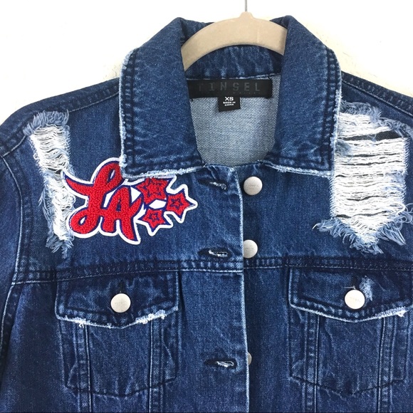 ‼️LAST CHANCE‼️NWT Oversize Distress Denim Jacket - Picture 3 of 7